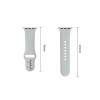 Tech-Protect Silicone correa para Apple Watch 8/9/10/11/12/SE 40/41/42 mm, gris