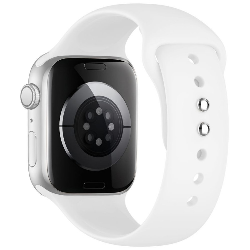 Tech-Protect Silicone correa para Apple Watch 8/9/10/11/12/SE 40/41/42 mm, blanca
