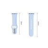 Tech-Protect Silicone correa para Apple Watch 8/9/10/11/12/SE 40/41/42 mm, azul claro