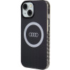 Funda Audi IML Big Logo MagSafe para iPhone 15 / 14 / 13, negra (AUDI000075)