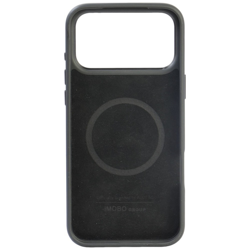 Funda Audi R8 Genuine Leather MagSafe de piel auténtica para iPhone 18 Pro Max / 17 Pro Max, negra y roja (AUDI000240)