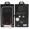 Funda Audi R8 Genuine Leather MagSafe de piel auténtica para iPhone 18 Pro Max / 17 Pro Max, negra y roja (AUDI000240)