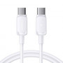 Cable Joyroom S-A14 Multi-Color Series USB-C - USB-C, 60 W, 480 Mbps, 1,2 m, blanco (S-CC100A141W)