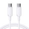 Cable Joyroom S-A14 Multi-Color Series USB-C - USB-C, 60 W, 480 Mbps, 1,2 m, blanco (S-CC100A141W)