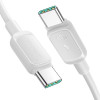 Cable Joyroom S-A14 Multi-Color Series USB-C - USB-C, 60 W, 480 Mbps, 1,2 m, blanco (S-CC100A141W)