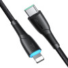 Joyroom Starry Series SA32-CC3 cable USB-C - USB-C, 60 W, 480 Mbps, 1 m, negro