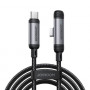 Joyroom EnjoyX Series S-A56 cable USB-C - USB-C en ángulo de 90°, 60 W, 480 Mbps, 1,2 m, negro