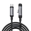 Joyroom EnjoyX Series S-A56 cable USB-C - USB-C en ángulo de 90°, 60 W, 480 Mbps, 1,2 m, negro