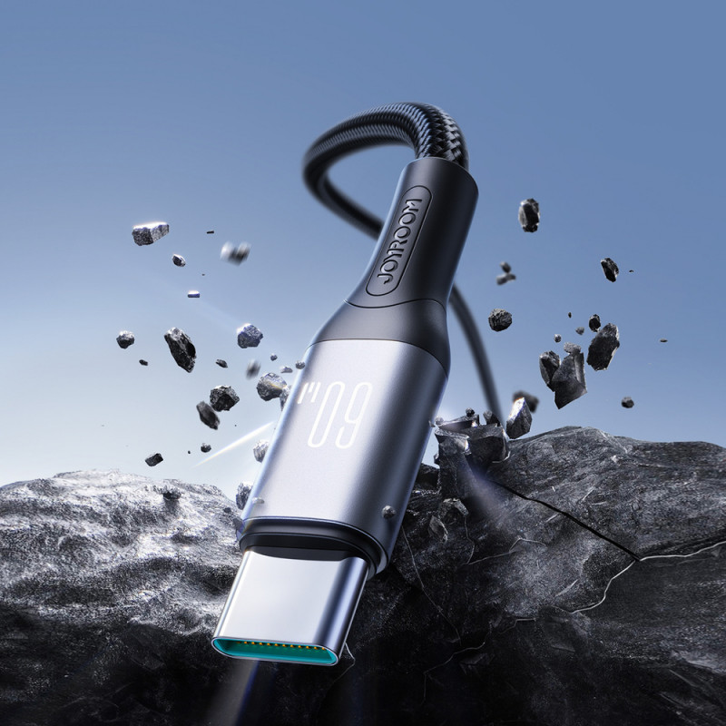 Joyroom Flash Series S-A28 cable USB-C - USB-C, 60 W, 480 Mbps, 1 m, negro