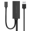 Cable alargador UGREEN US175 USB 3.0 con puerto de alimentación micro USB, 5 m, negro