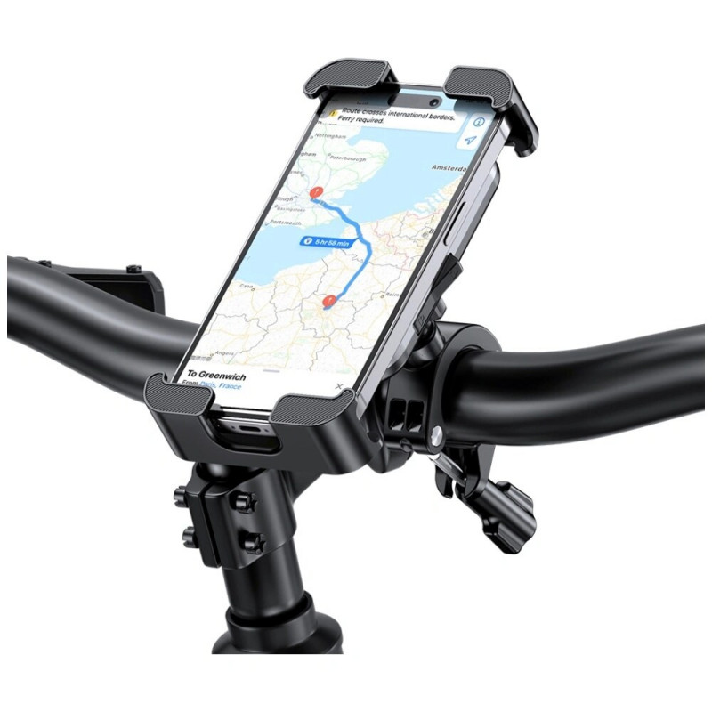 Soporte de móvil para bicicleta USAMS ZJ082, negro