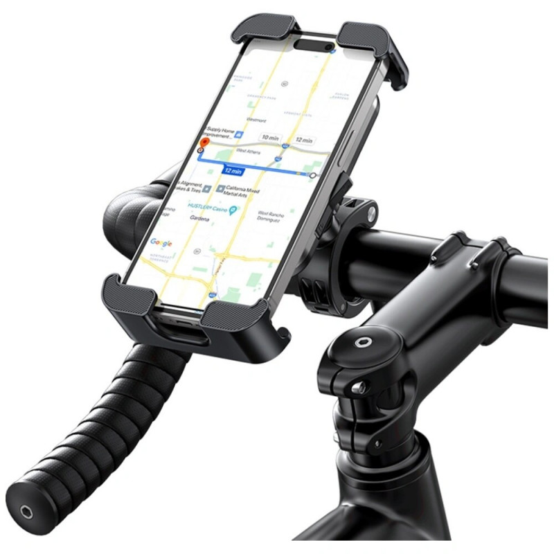 Soporte de móvil para bicicleta USAMS ZJ082, negro