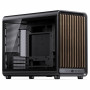Jonsbo D33 Wood caja de PC, Micro-ATX, mATX, cristal templado, negra, madera