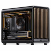 Jonsbo D33 Wood caja de PC, Micro-ATX, mATX, cristal templado, negra, madera