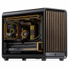 Jonsbo D33 Wood caja de PC, Micro-ATX, mATX, cristal templado, negra, madera