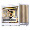 Jonsbo D33 Wood caja de PC, minicaja, mATX, cristal templado, blanca, madera (D33 WD/WHITE)