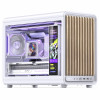 Jonsbo D33 Wood caja de PC, minicaja, mATX, cristal templado, blanca, madera (D33 WD/WHITE)