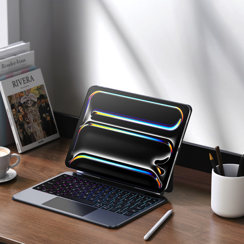 Dux Ducis funda con teclado serie MK para iPad Pro 11″ (2024), negra
