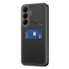 Dux Ducis funda Rafi II para Samsung Galaxy S25 con soporte y cartera, negra