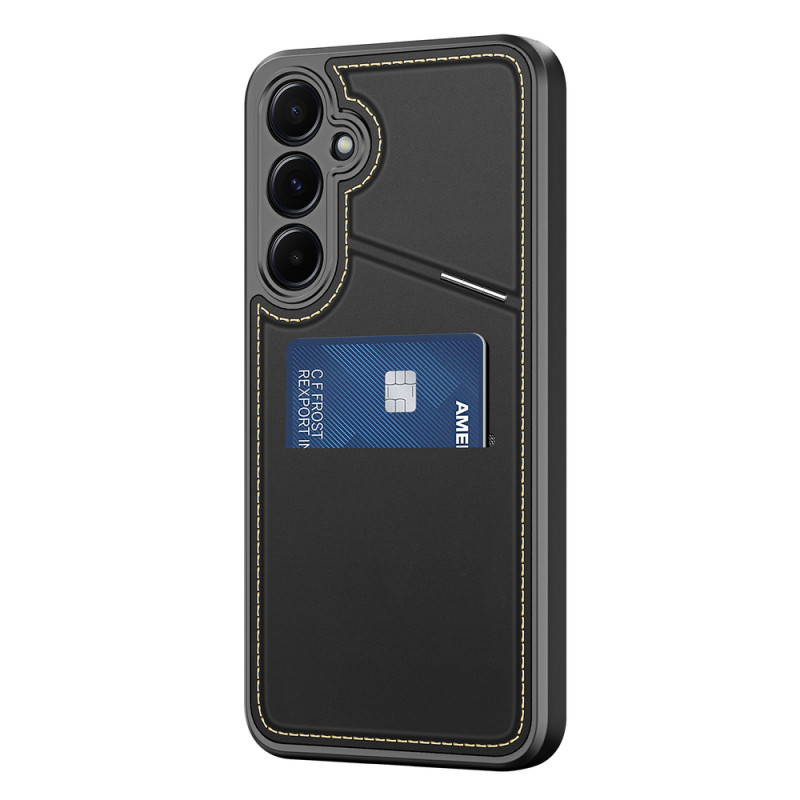 Dux Ducis funda Rafi II para Samsung Galaxy S25 con soporte y cartera, negra