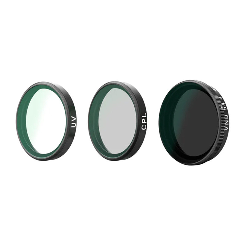 Telesin set de filtros CPL/VND8/UV para DJI Osmo Action 6 (3 uds.)