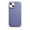 iCarer CE Premium Leather Folio Case funda tipo libro de piel para Apple iPhone 14 Plus / 15 Plus, MagSafe, morada clara (ICR413)