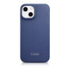 iCarer CE Premium Leather Folio Case funda tipo libro magnética para iPhone 14 Plus, MagSafe, azul (WMI14220715-BU)