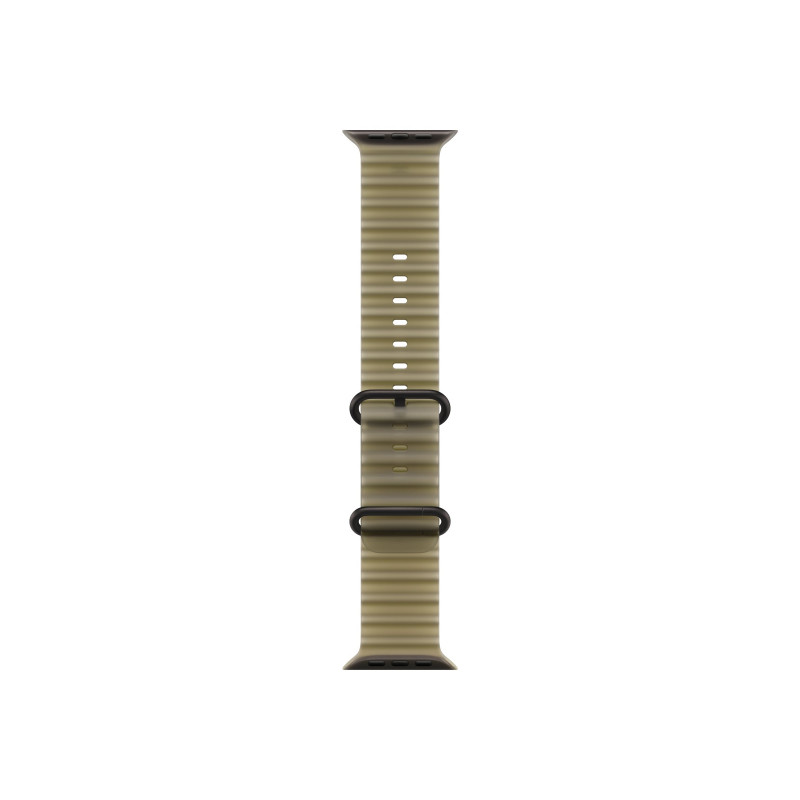 Apple Ocean Band correa para smartwatch 49 mm, verde alga translúcido, acabado de titanio negro, MKAV4ZM/A