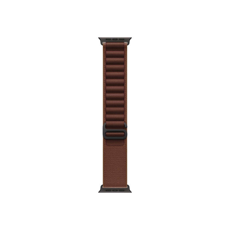 Apple Alpine Loop correa para smartwatch 49 mm, burdeos, talla grande, acabado de titanio negro, MKF24ZM/A