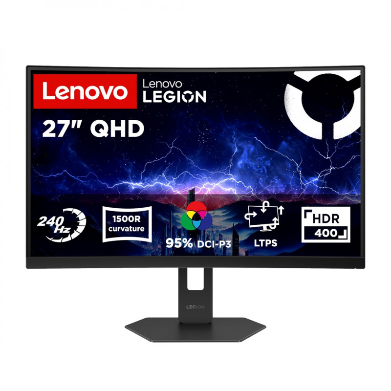 Lenovo Legion 27Q-2c monitor gaming, 27 pulgadas, WQHD, 240 Hz, curvo, 67EFGAC1EU