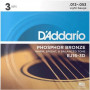 D'Addario EJ16 cuerdas para guitarra acústica, 12-53