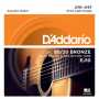D'Addario EJ10 cuerdas para guitarra acústica, 10-47