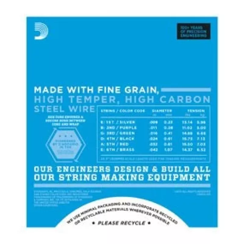 D'Addario EXL120 Super Light cuerdas para guitarra eléctrica, 9-42