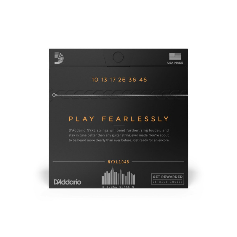 D'Addario NYXL1046 cuerdas para guitarra eléctrica, 10–46