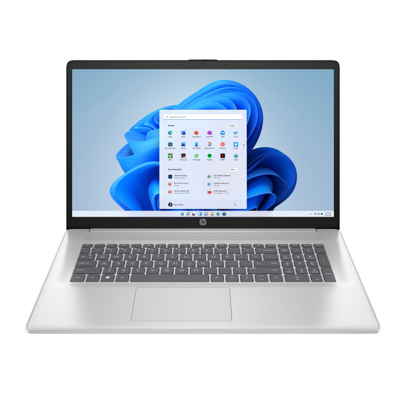 HP 17-cp3575ng portátil, AMD Ryzen 7 7730U, 16 GB de RAM, SSD de 1 TB, teclado alemán (QWERTZ)