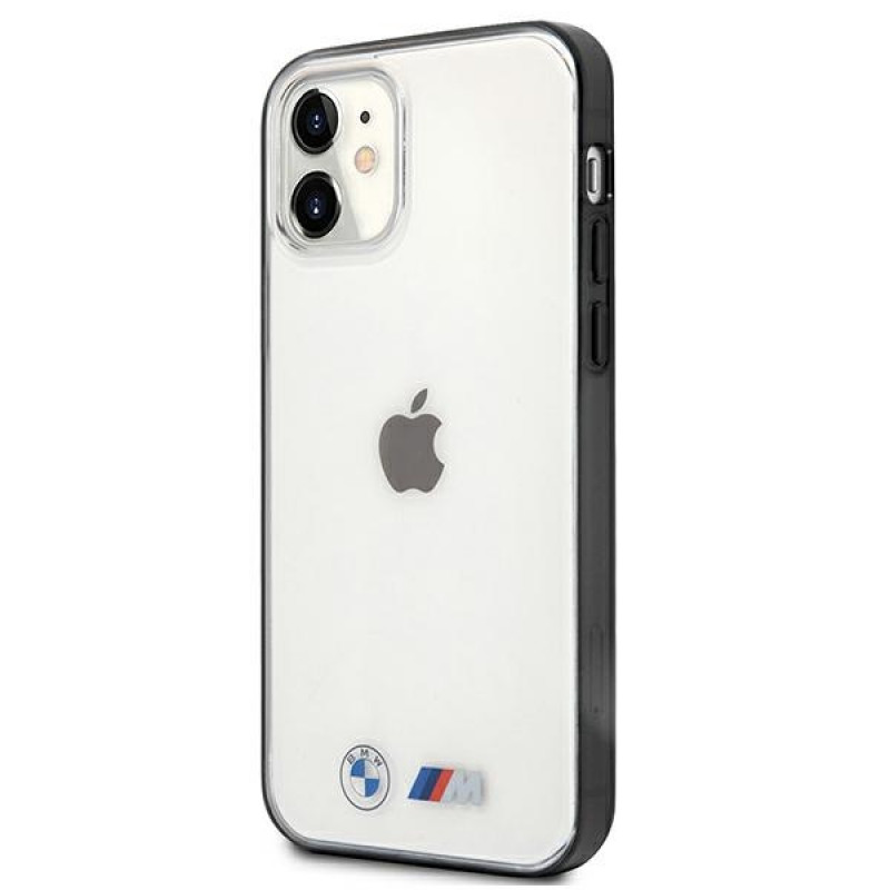 Funda rígida BMW BMHCP12SMBTOK Sandblast para Apple iPhone 12 mini, transparente