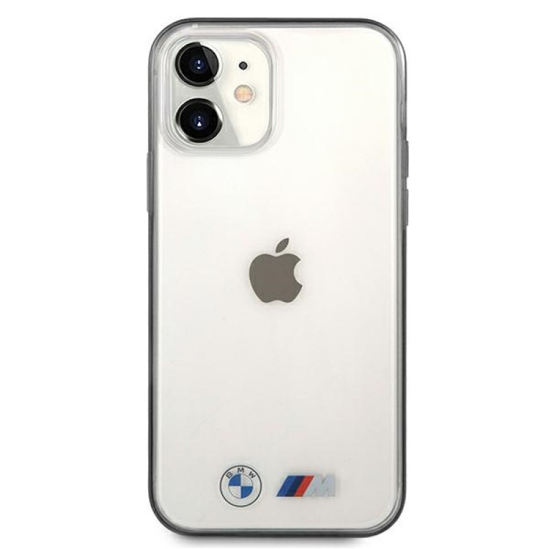 Funda rígida BMW BMHCP12SMBTOK Sandblast para Apple iPhone 12 mini, transparente