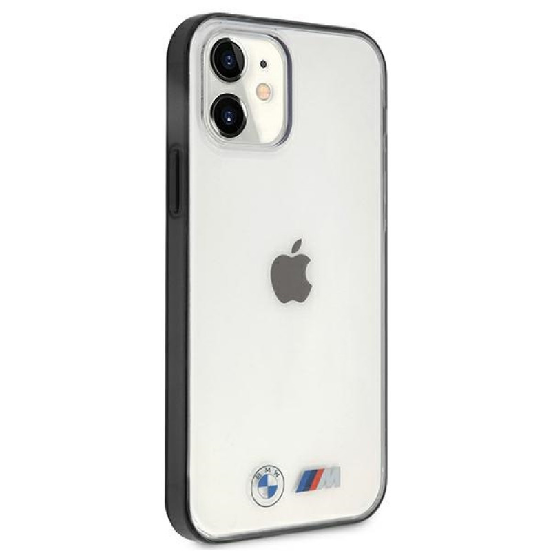 Funda rígida BMW BMHCP12SMBTOK Sandblast para Apple iPhone 12 mini, transparente