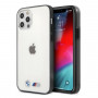 Funda rígida BMW BMHCP12LMBTOK Sandblast para Apple iPhone 12 Pro Max, transparente