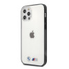 Funda rígida BMW BMHCP12LMBTOK Sandblast para Apple iPhone 12 Pro Max, transparente