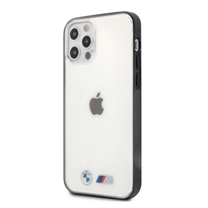 Funda rígida BMW BMHCP12LMBTOK Sandblast para Apple iPhone 12 Pro Max, transparente