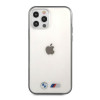 Funda rígida BMW BMHCP12LMBTOK Sandblast para Apple iPhone 12 Pro Max, transparente