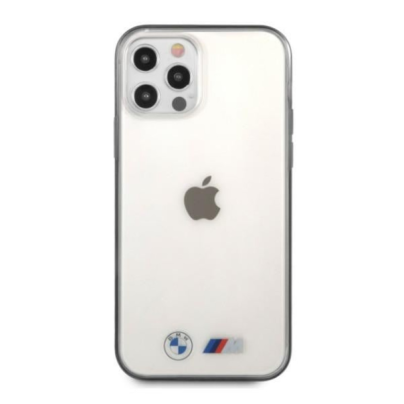 Funda rígida BMW BMHCP12LMBTOK Sandblast para Apple iPhone 12 Pro Max, transparente