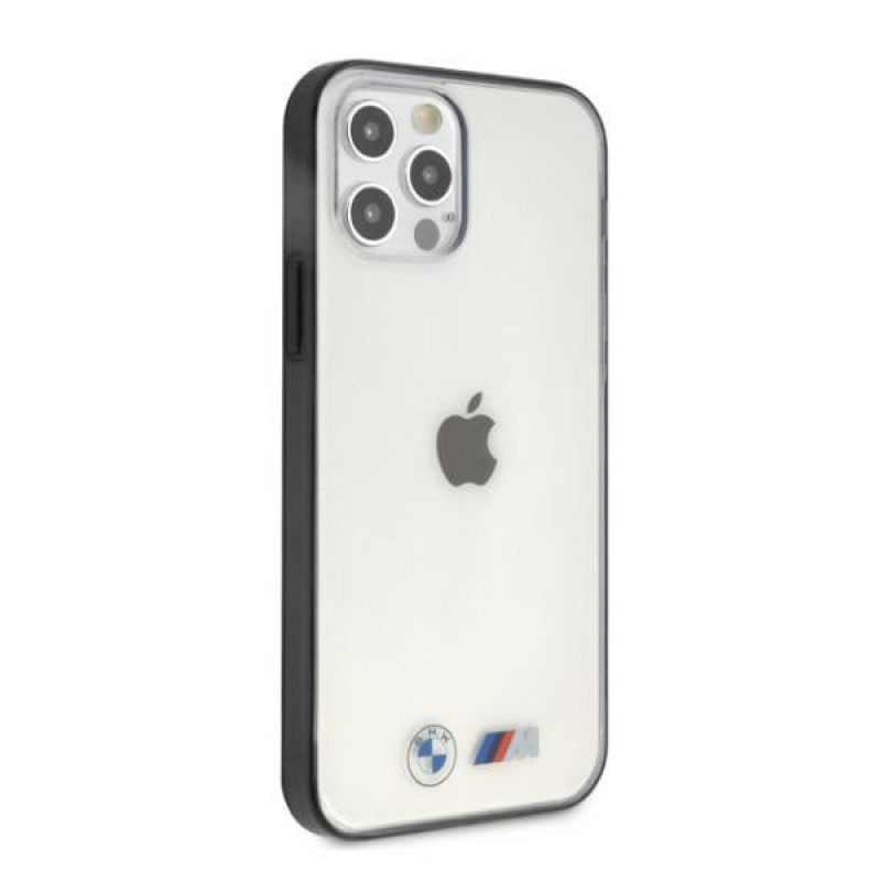Funda rígida BMW BMHCP12LMBTOK Sandblast para Apple iPhone 12 Pro Max, transparente