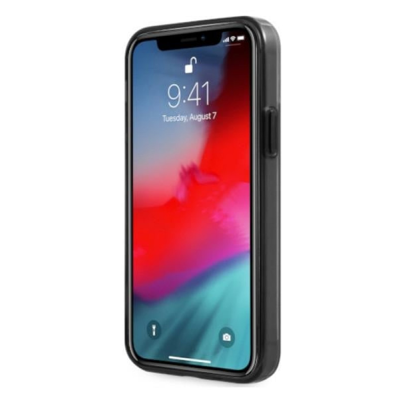 Funda rígida BMW BMHCP12LMBTOK Sandblast para Apple iPhone 12 Pro Max, transparente