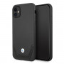 Funda rígida BMW BMHCN61RSWPK Leather Perforate para Apple iPhone 11, negra