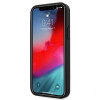 Funda rígida Mercedes-AMG AMHCP12SGSEBK Leather Debossed Lines para Apple iPhone 12 mini, negra