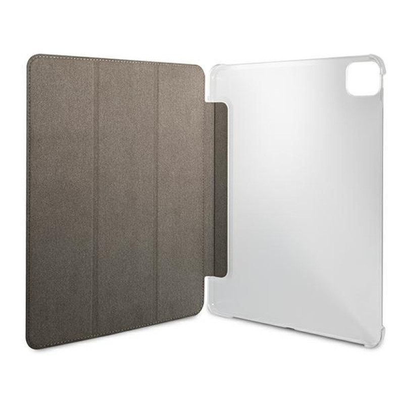 Funda tipo libro Guess GUIC12G4GFGR 4G Collection para Apple iPad Pro 12.9 2021, gris
