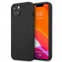 Funda rígida Mercedes-AMG AMHCP13MDOLBK Leather Hot Stamped para Apple iPhone 13, negra