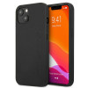 Funda rígida Mercedes-AMG AMHCP13MDOLBK Leather Hot Stamped para Apple iPhone 13, negra